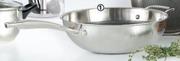 Honeycomb 30cm Stainless Steel Wok-Each