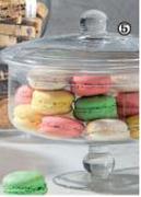 Zest Glass Biscuit Jar With Lid-Each