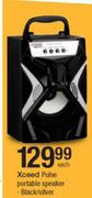 Xceed Pulse Portable Speaker Black/Silver-Each