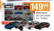 Matchbox Die Cast Vehicle Set 9 Piece-Per Set