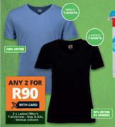 2 x Ladies/Men's T-Shirts-For Any 2