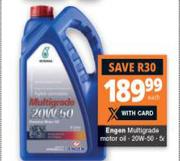 Engen Multigrade 20W-50 Motor Oil-5L Each