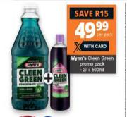 Wynn's Cleen Green Promo Pack-2L + 500ml Per Pack