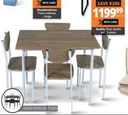 Quality Rose Dinette 5 Piece Set-Per Set