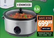 Kenwood 6.5L Glass Lid Slow Cooker-Each