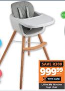 Little Me Wooden High Chair