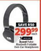 Xceed Pulse Bluetooth Foldable Over Ear Headphones-Each