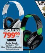 Turtle Beach Play Station 70P/Xbox 70X Recon Headset-Each