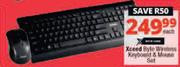 Xceed Byte Wireless Keyboard & Mouse Set-Each
