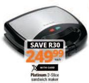 Platinum 2 Slice Sandwich Maker