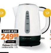 Platimun 1.7Ltr BPA Free Cordless Kettle