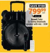 Xceed Pulse DJ Trolley Bluetooth Speaker With Mic 35W