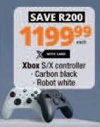 Xbox S/X Controller (Carbon Black/Robot White)-Each