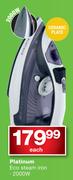 Platinum 2000W Eco Steam Iron-Each