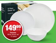 Panache 12 Piece White Dinner Set-Per Set