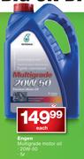 Engen 20W-50 5Ltr Multigrade Motor Oil-Each