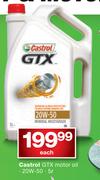 Castrol GTX 20W-50 5Ltr Motor Oil-Each