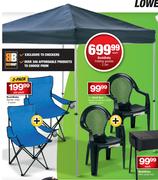 BushBaby 2.5m Folding Gazebo-Each