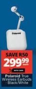 Polaroid True Wireless Black/White Earbuds-Each