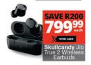 Skullcandy Jib True 2 Wireless Earbuds-Each