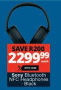 Sony Bluetooth NFC Black Headphones-Each
