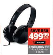Skullcandy Riff Black Headphones-Each
