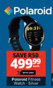 Polaroid Fitness Silver Watch-Each