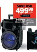 Polaroid 10W LED DJ Bluetooth Speaker-Each