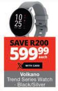 Volkano Trend Series Black/ Silver Watch-Each