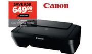 Canon 3-In-1 Pixma Black Printer-Each