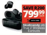 Skullcandy JibTrue 2 Wireless Earbuds-Each