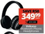 Volkano Bluetooth Phonic Headphones-Each
