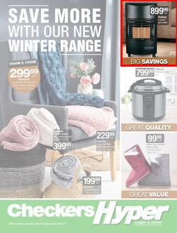 Checkers Hyper : Winter Specials (22 Apr - 05 May 2019), page 1