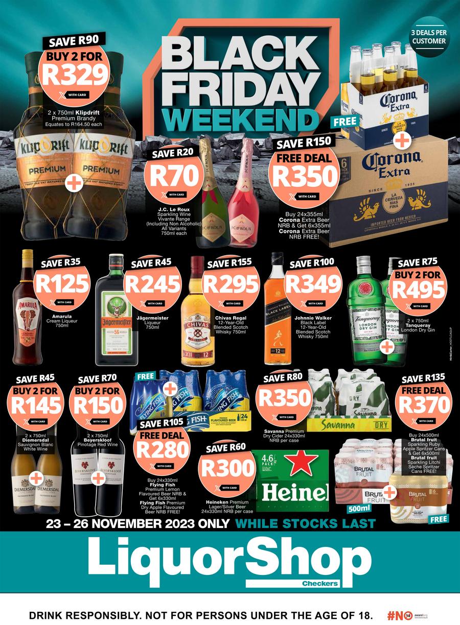Checkers LiquorShop : Black Friday Weekend (23 November - 26 November 2023)  — m.