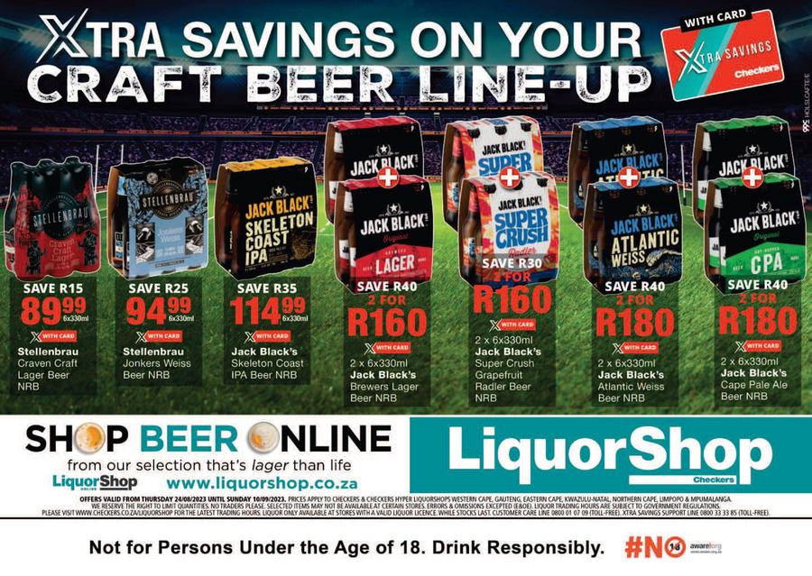 Checkers Liquor : Craft Beer Line-Up (24 August - 10 September 2023 ...