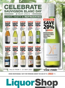 Checkers Liquor : Celebrate Sauvignon Blanc Day (1 May - 31 May 2024)