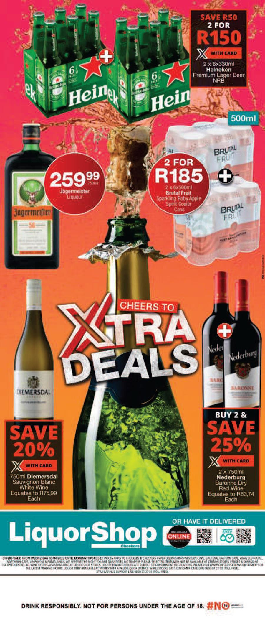 Checkers Liquor Cheers To Xtra Deals 5 April 10 April 2023 M Guzzle Co Za