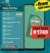 Nokia C21 Plus Smartphone 4G LTE