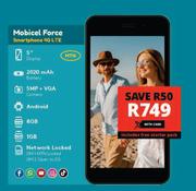 Mobicel Force Smartphone 4G LTE