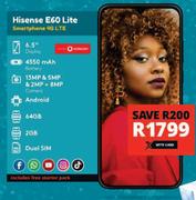 Hisense E60 Lite 4G LTE Smartphone