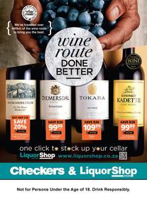 Checkers LiquorShop : Wine Route Done Better (20 June - 10 July 2022)