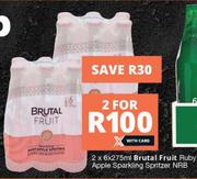 Brutal Fruit Ruby Apple Sparkling Spritzer NRB-2 x 6x275ml