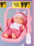 Sweet Baby Doll With Carrier