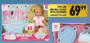 Tutu Love Mini Doll Playset With Accessories 7cm-Each