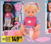 Baby Cutie Drink & Wet Doll With Feeding Set 40cm-Each