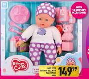 Baby Cutie Soft Body Doll With Accessories 40cm