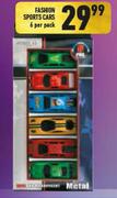Fashion Sports Cars 6's-Per Pack