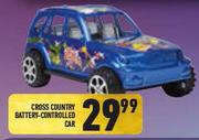 Cross Country Battery Controlled Car