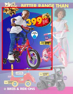 children's bicycles at shoprite