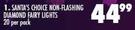 Santa's Choice Non Flashing Diamond Fairy Lights 20's-Per Pack